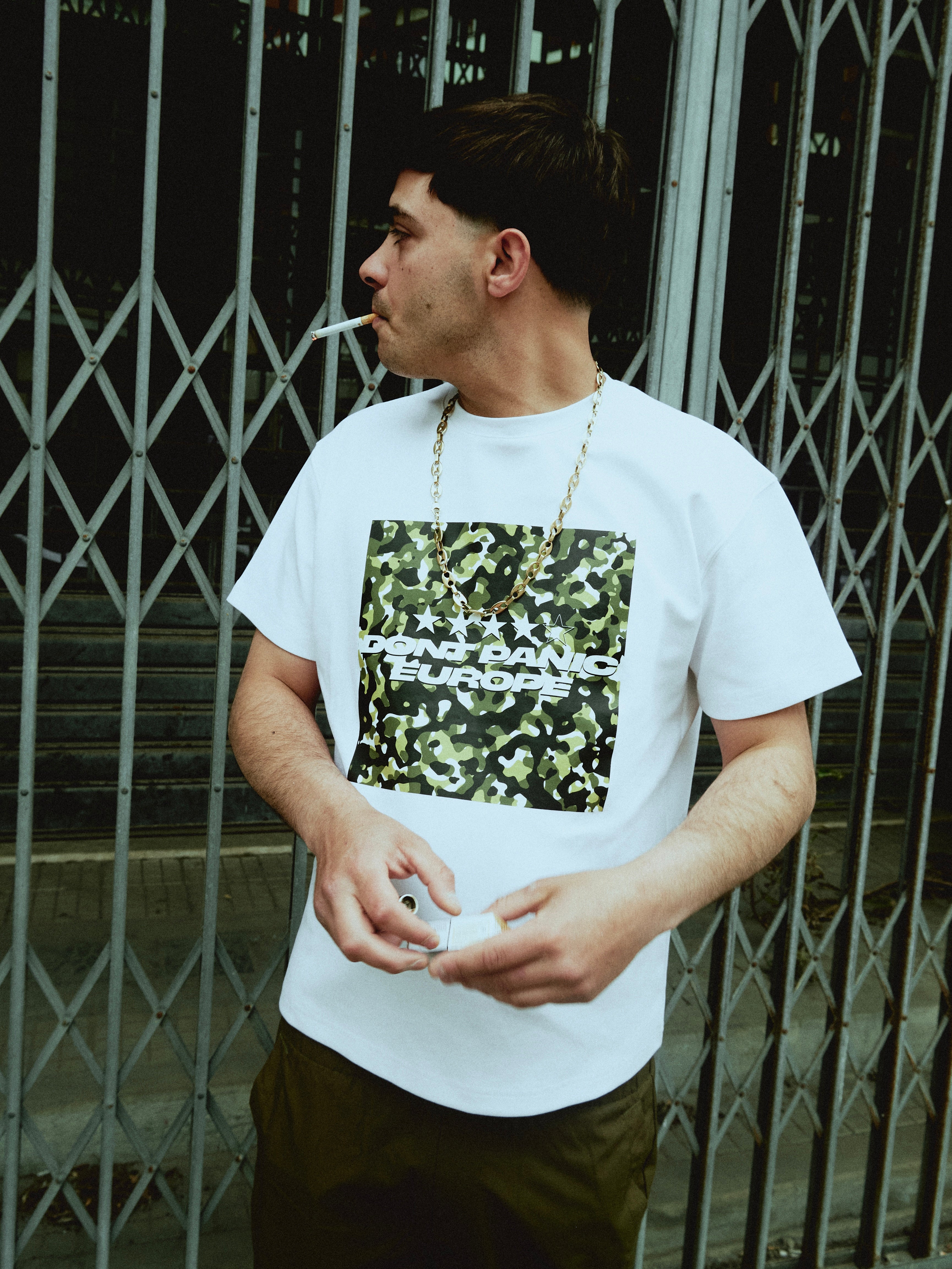 DONT PANIC CAMO SHIRT