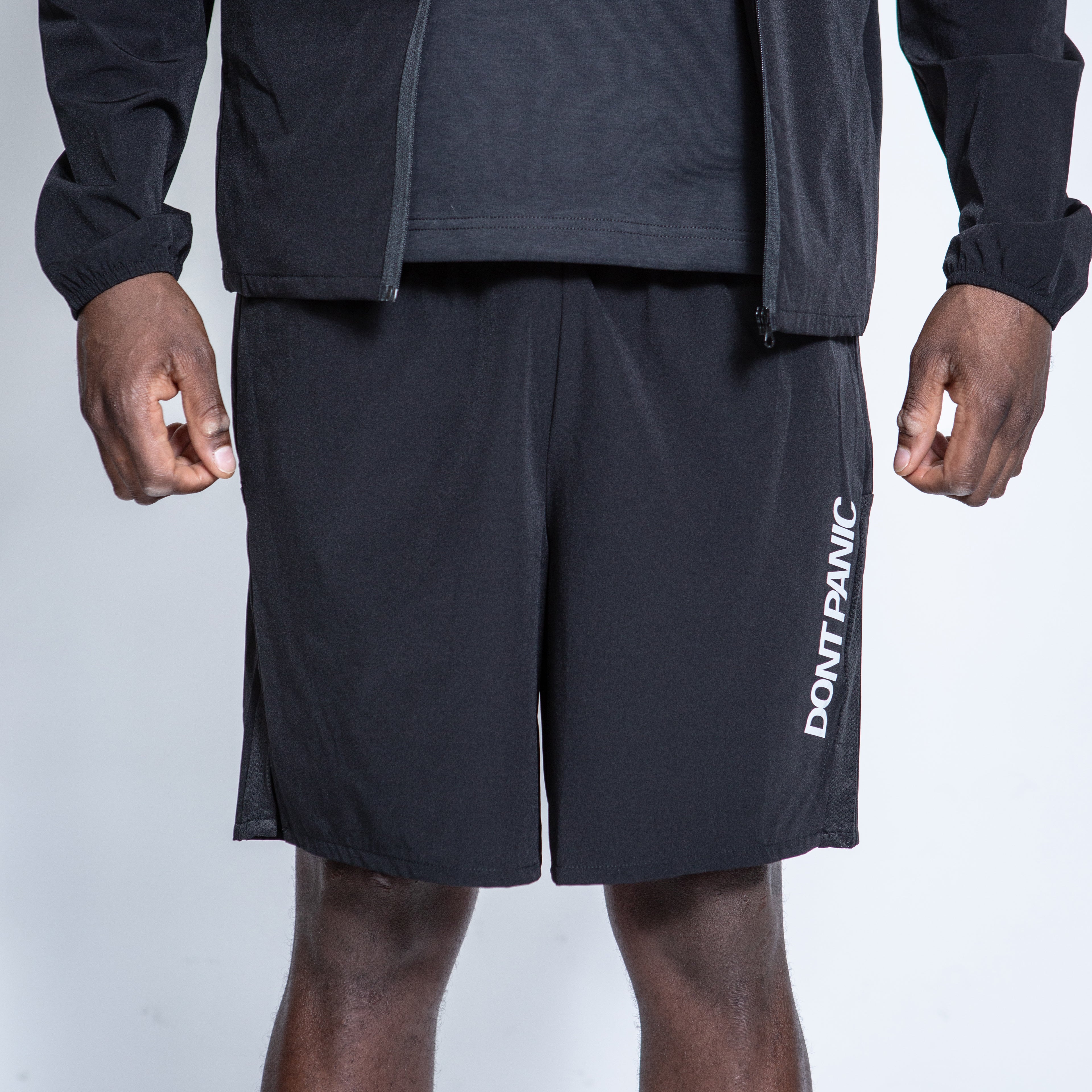 DONT PANIC SPORTS SHORTS BLACK
