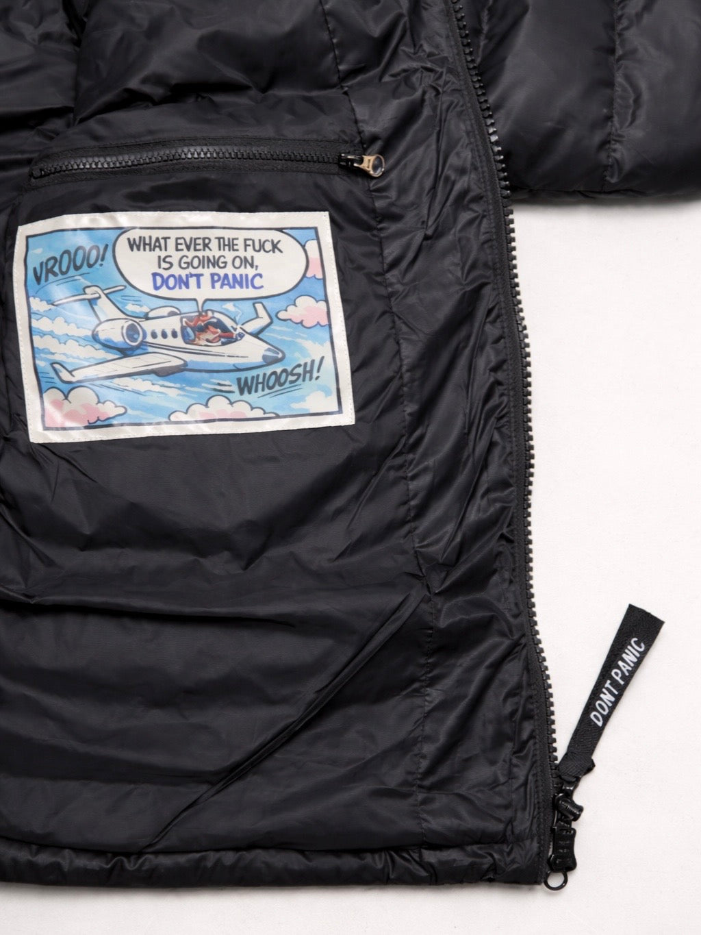 DONT PANIC LIGHT PUFFER PHANTOM BLACK