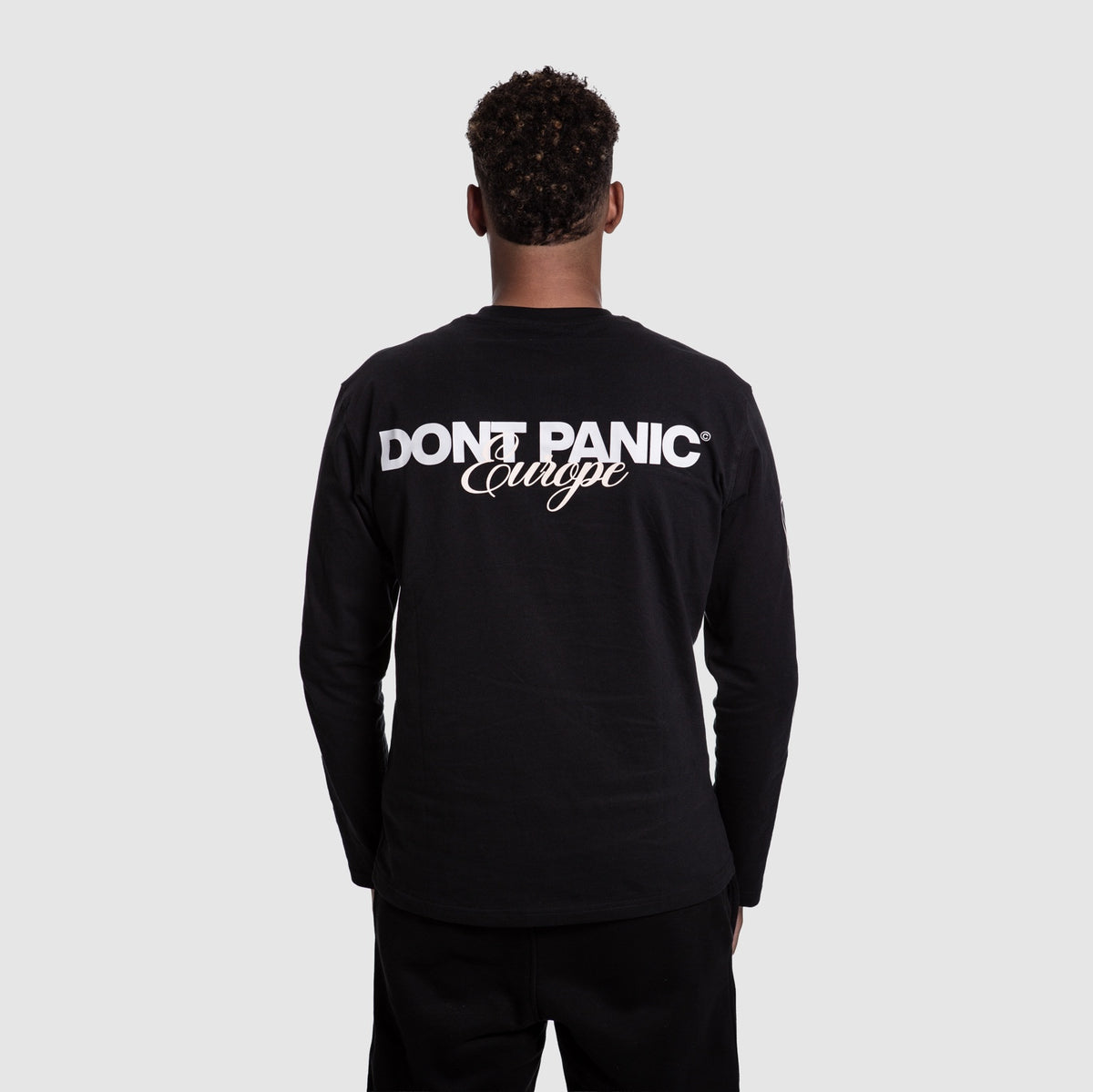 DONT PANIC FALL SLEEVE BLACK / GREY-BEIGE